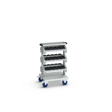 CNC compact trolley kit with 6 ISO 50 tool carriers - WxDxH: 650x710x1020mm - RAL 7035