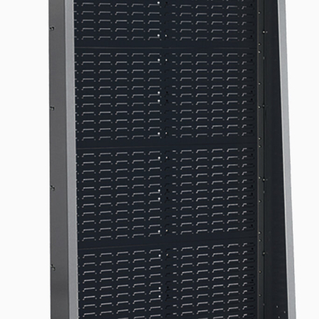 CNC freestanding louvre panel rack 4 panel single sided starter WxDxH: 1015x452x1835mm
