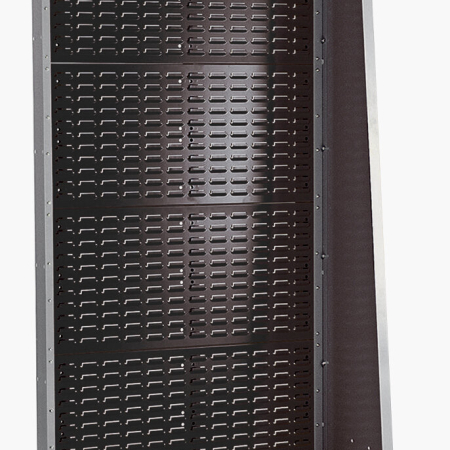 CNC freestanding louvre panel rack 8 panel double sided additional WxDxH: 1015x905x1835mm