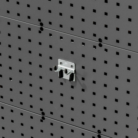 perfo double hook 25mm ø 6mm (pack of 5)