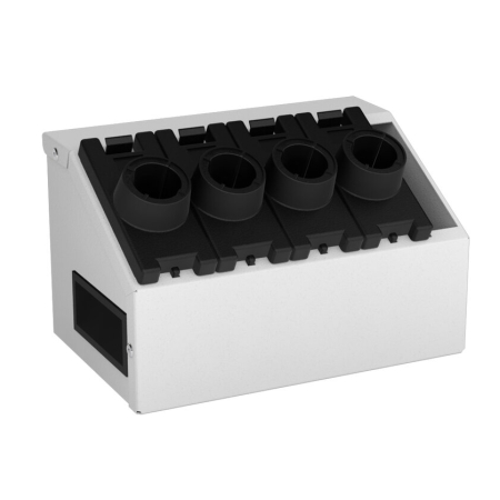 CNC tool block ISO 30/BT30/SK30/Morse 3 (4 location) - WxDxH: 233x158x139mm - RAL 7035
