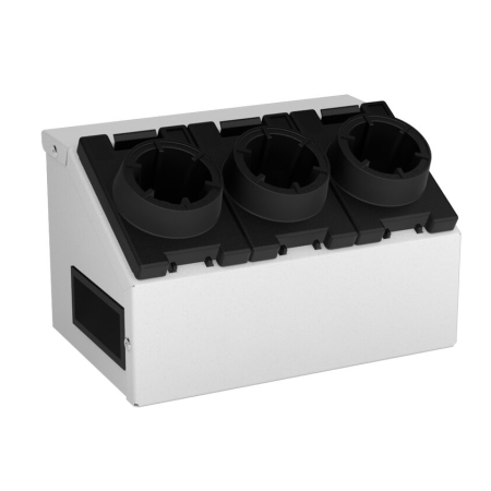 CNC tool block VDI 40 (3 location) - WxDxH: 233x158x139mm - RAL 7035