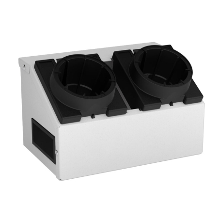CNC tool block HSK A80/C80/E80/F80/B100 (2 location) - WxDxH: 233x158x139mm - RAL 7035