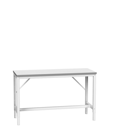 verso framework bench (ESD laminate) adjustable height - WxDxH: 1500x600x780-930mm - RAL 7035