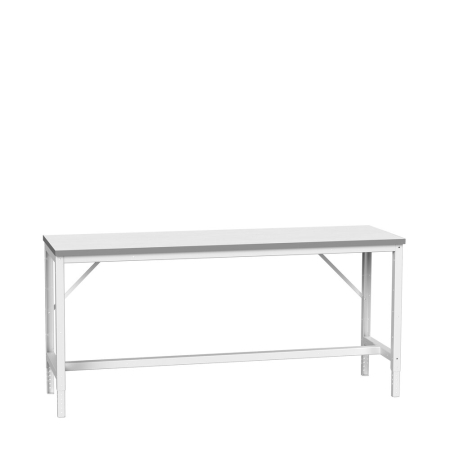verso framework bench (ESD laminate) adjustable height - WxDxH: 2000x600x780-930mm - RAL 7035