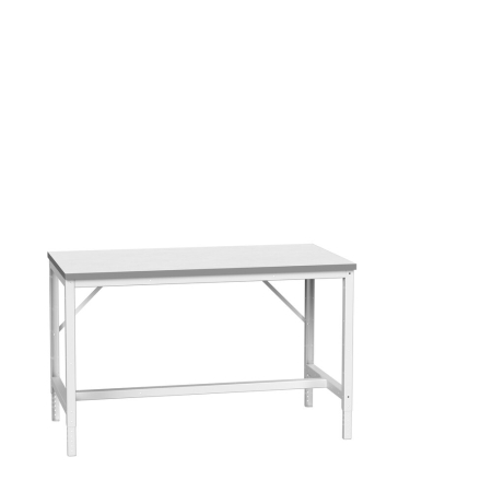 verso framework bench (ESD laminate) adjustable height - WxDxH: 1500x800x780-930mm - RAL 7035