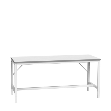 verso framework bench (ESD laminate) adjustable height - WxDxH: 2000x800x780-930mm - RAL 7035