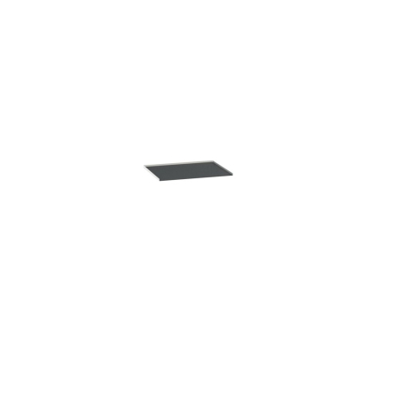 verso top tray with inlay mat WxDxH: 525x550x15mm - RAL 7035