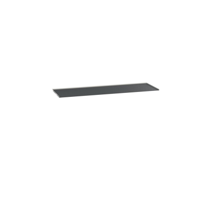 verso top tray with inlay mat WxDxH: 1300x550x15mm - RAL 7035
