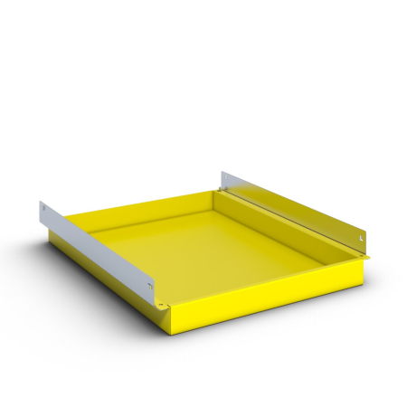 verso hazardous substance cupboard tray sealed sump tray/shelf - WxDxH: 525x550x50mm - RAL 1023
