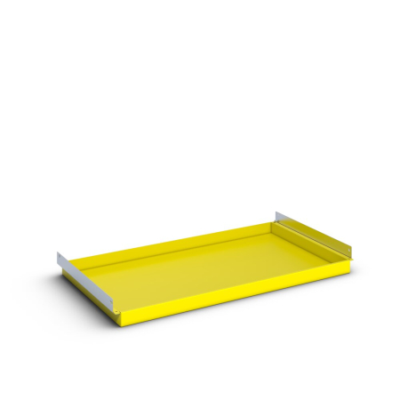 verso hazardous substance cupboard tray sealed sump tray/shelf - WxDxH: 1050x550x50mm - RAL 1023