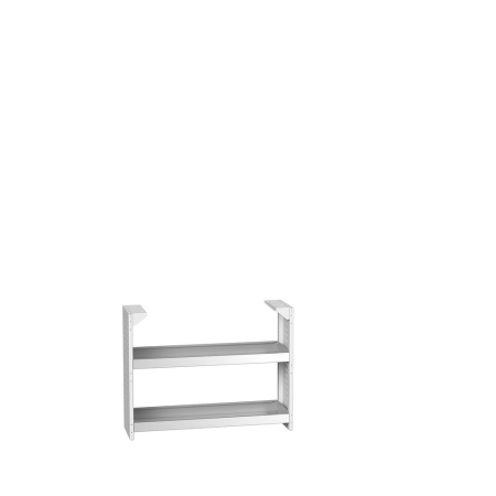 cubio cupboard rack with 2 trays - WxDxH: 1050x325x1000mm - RAL 7035