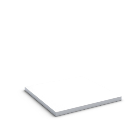 cubio worktop (hard laminate) WxDxH: 750x750x40mm - light grey