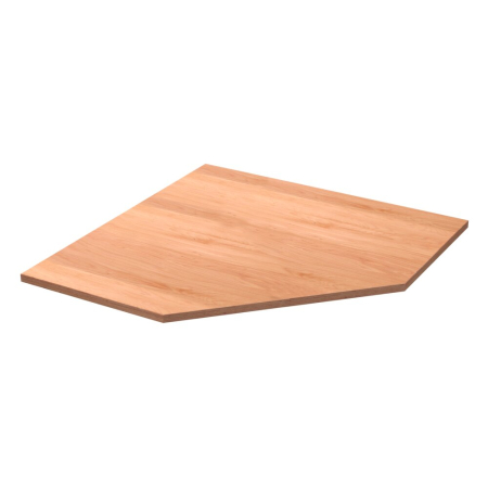 cubio worktop for corner (multiplex) WxDxH: 1500x1500x40mm - brown - natural wood