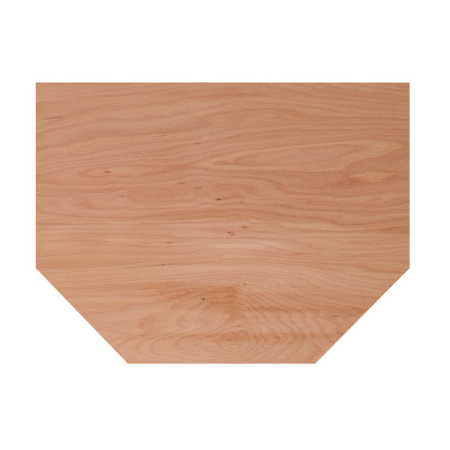 cubio worktop for T shape (multiplex) WxDxH: 1507x1129x40mm - brown - natural wood