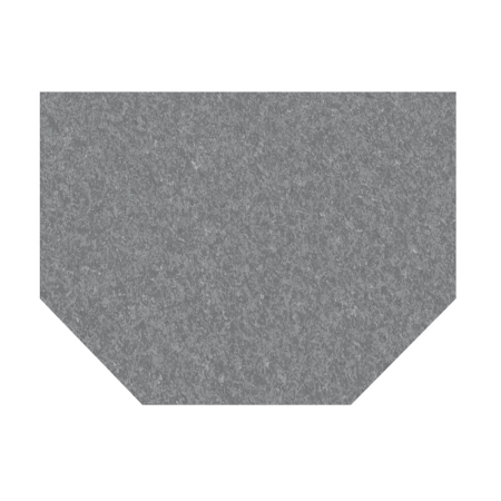 cubio worktop for T shape (lino) WxDxH: 1507x1129x40mm - grey