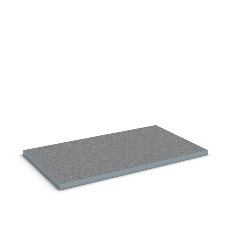 verso worktop (lino) WxDxH: 1050x600x30mm - grey
