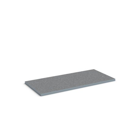 verso worktop (lino) WxDxH: 1300x600x30mm - grey