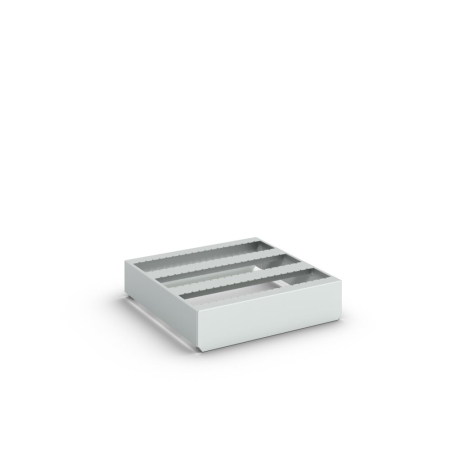 CNC drawer insert 3 rows, 60 sections total WxDxH: 650x650x125mm