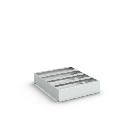 CNC drawer insert 4 rows, 80 sections total WxDxH: 650x750x125mm