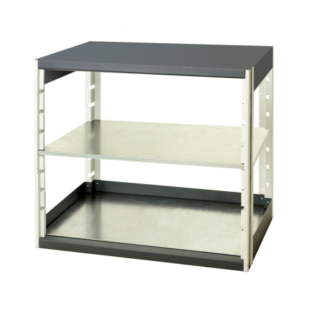 cubio shelving bay with 2 shelves WxDxH: 1050x525x1000mm