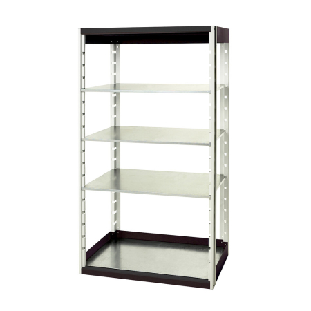 cubio shelving bay with 4 shelves WxDxH: 1050x525x2000mm