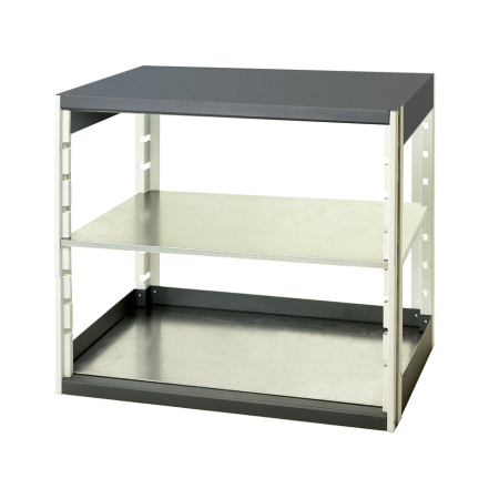 cubio shelving bay with 2 shelves WxDxH: 1050x650x1000mm