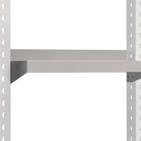 Fixed shelf for system width 450mm - WxDxH: 398x200x119mm - RAL 7035