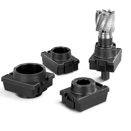 CNC tool holding insert HSK A40 / C40 / E40 / F40 / B50 - WxDxH: 50x115x55mm - plastic / black