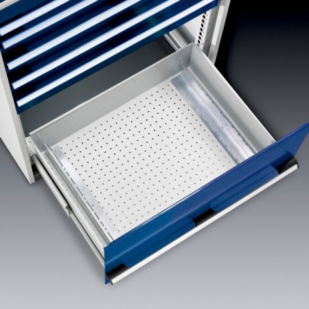 CNC tool carrier drawer bracket set for 3 carriers, 800x650 cabinet minimum - WxDxH: 50x650x95mm - galvanised steel