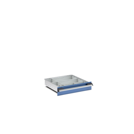 cubio plastic box divider kit 10 compartment - WxDxH: 525x525x100mm - plastic / RAL 7035