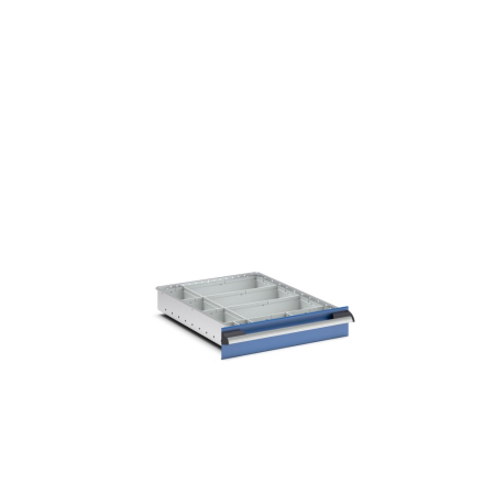 cubio plastic box divider kit 10 compartment - WxDxH: 525x650x100mm - plastic / RAL 7035
