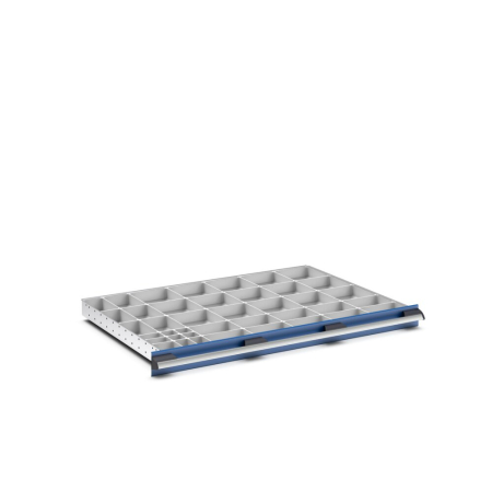 cubio plastic box divider kit 40 compartment - WxDxH: 1050x750x75mm - plastic / RAL 7035