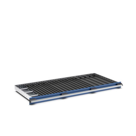 cubio trough block divider kit 84 compartment - WxDxH: 1300x650x75mm - plastic / RAL 7011