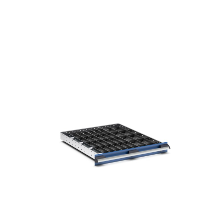 cubio trough block divider kit 41 compartment - WxDxH: 650x750x75mm - plastic / RAL 7011