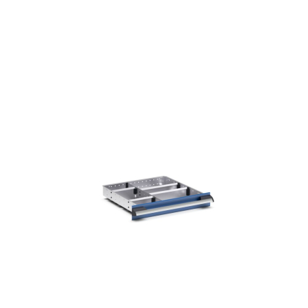 cubio adjustable metal divider kit 6 compartment - WxDxH: 525x525x75mm - galvanised steel