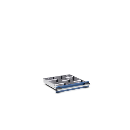 cubio adjustable metal divider kit 8 compartment - WxDxH: 525x525x75mm - galvanised steel