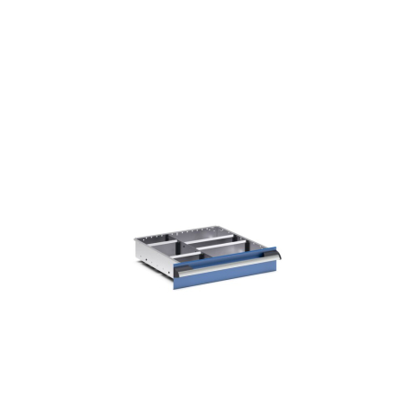 cubio adjustable metal divider kit 6 compartment - WxDxH: 525x525x100mm - galvanised steel