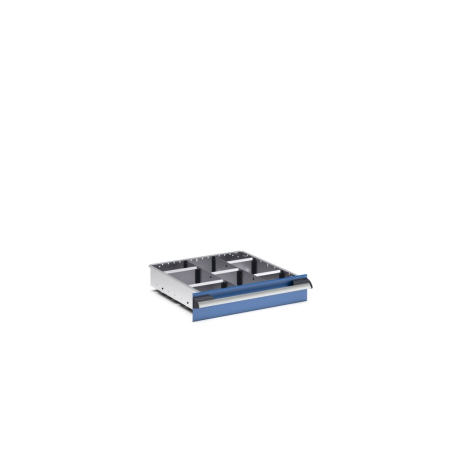 cubio adjustable metal divider kit 8 compartment - WxDxH: 525x525x100mm - galvanised steel