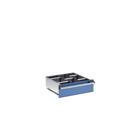 cubio adjustable metal divider kit 8 compartment - WxDxH: 525x525x150mm - galvanised steel