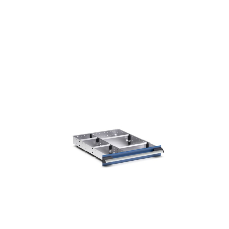 cubio adjustable metal divider kit 6 compartment - WxDxH: 525x650x75mm - galvanised steel