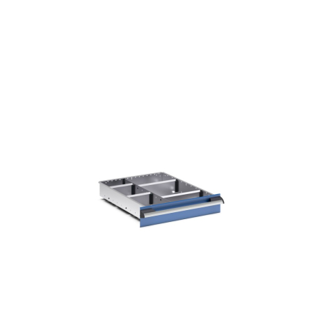 cubio adjustable metal divider kit 6 compartment - WxDxH: 525x650x100mm - galvanised steel