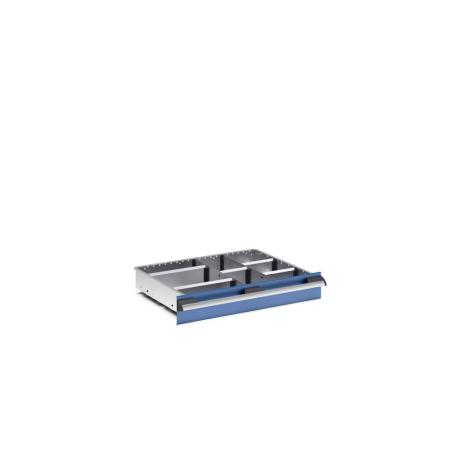 cubio adjustable metal divider kit 8 compartment - WxDxH: 650x525x100mm - galvanised steel