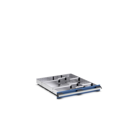 cubio adjustable metal divider kit 10 compartment - WxDxH: 650x750x75mm - galvanised steel