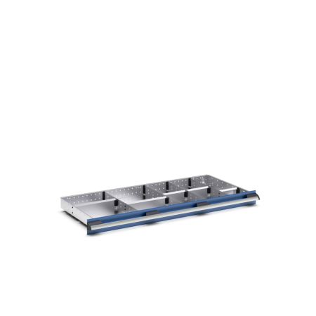 cubio adjustable metal divider kit 10 compartment - WxDxH: 1050x525x75mm - galvanised steel