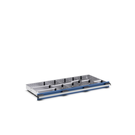 cubio adjustable metal divider kit 13 compartment - WxDxH: 1050x525x75mm - galvanised steel