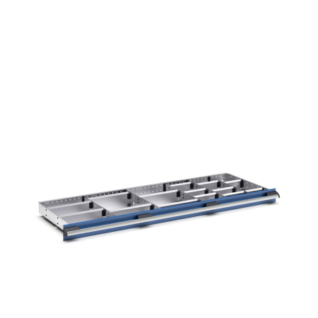 cubio adjustable metal divider kit 20 compartment - WxDxH: 1300x525x75mm - galvanised steel