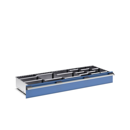 cubio adjustable metal divider kit 20 compartment - WxDxH: 1300x525x150mm - galvanised steel