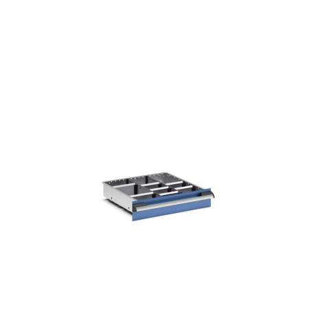 cubio adjustable metal divider kit 10 compartment - WxDxH: 525x525x100mm - galvanised steel