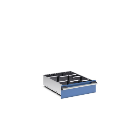 cubio adjustable metal divider kit 10 compartment - WxDxH: 525x650x150mm - galvanised steel